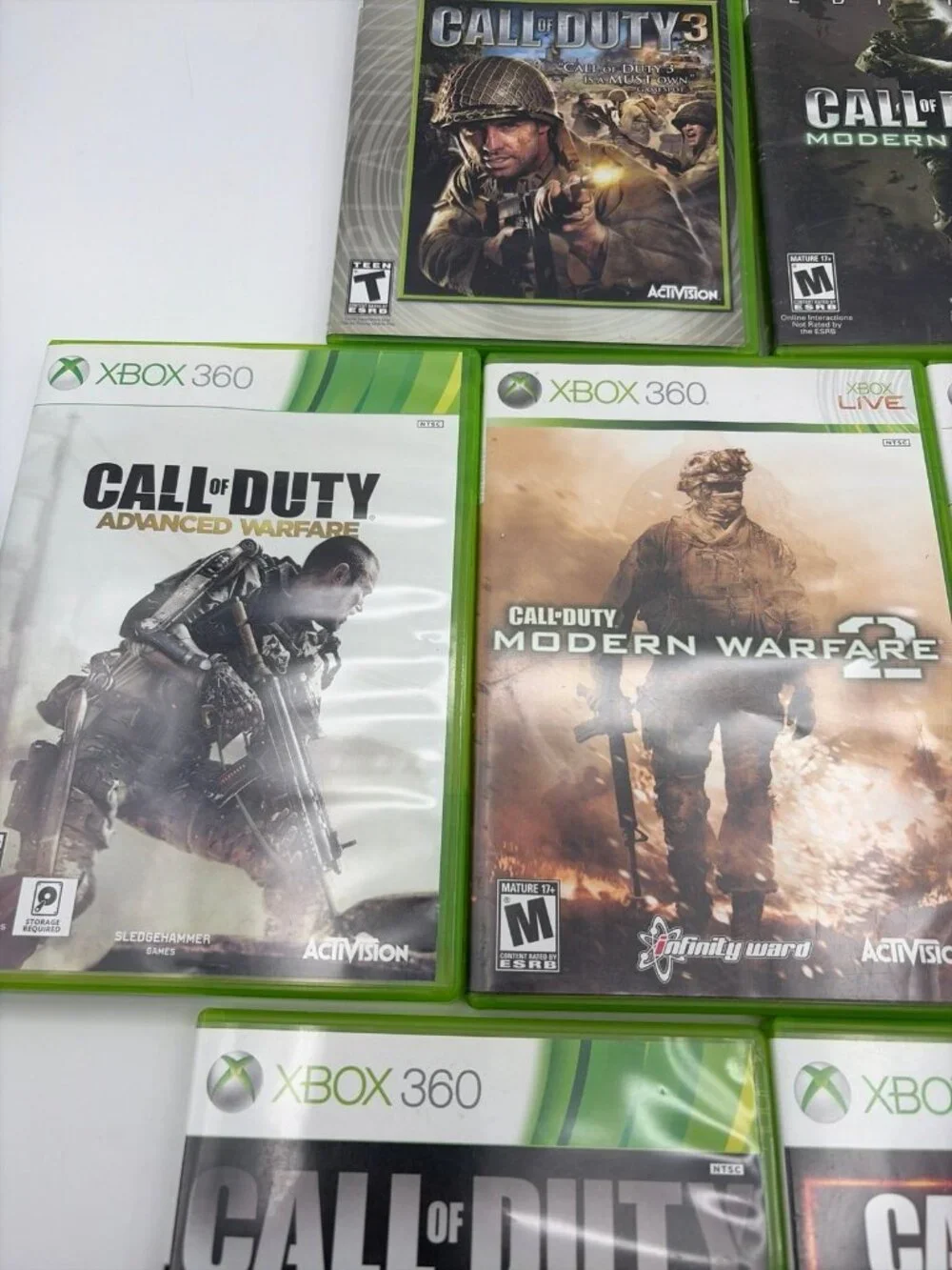 Call of Duty Bundle of 7 Games Microsoft Xbox 360 Complete CIB Tested Working